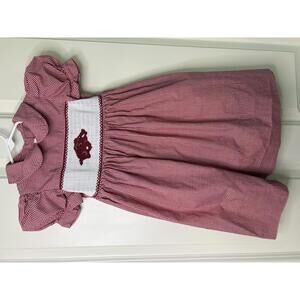 Arkansas Razorbacks toddler girls smocked dress